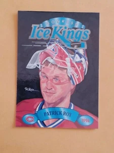 1993-94 Leaf Donruss Ice Kings #1 Patrick Roy Montreal Canadiens Insert SP - Picture 1 of 2