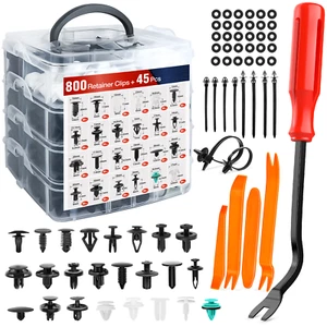 Nilight 845Pcs Car Push Retainer Clips Auto Fasteners Assortment 24 Sizes - Picture 1 of 8