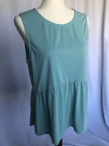 GREEN ENVELOPE Knit Tank Tunic Seafoam Green, Large - Picture 1 of 9