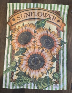 26x36 SUNFLOWER retro outdoor flag wall spring banner flower country chic shabby - Picture 1 of 13
