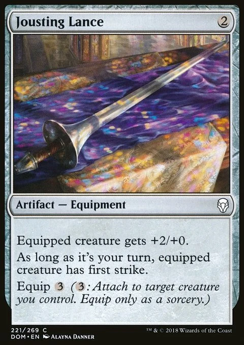 Magic the Gathering MTG Jousting Lance (221) Dominaria   LP - Image 1 of 1
