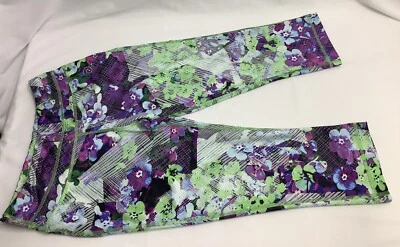 Pantalones capri florales para mujer Be Inspire ejercicio yoga trotar MC S 220207MGO/B2 Foto 1 de 4