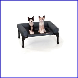 Portable Elevated Dog Bed with Washable Cover - Ideal for Small Dogs & Cats - Picture 1 of 11