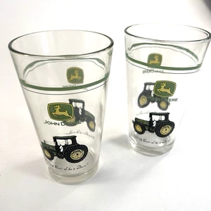 John Deere Logo 2er Set Becher Nichts läuft wie ein Deere Traktor Klarglas - Bild 1 von 7