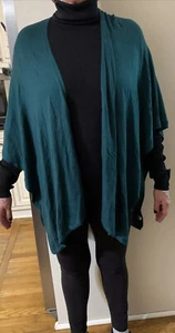 $99 ECHO  cashmere blend  green  wrap R109 - Picture 1 of 12