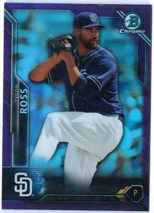 2016 Bowman Chrome Baseball Tyson Ross lila Refraktor /250 Padres - Bild 1 von 2