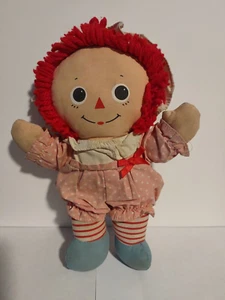 Muñeca de peluche vintage 1989 Toy Playskool Baby Raggedy Ann I Love You Dolls - Imagen 1 de 9