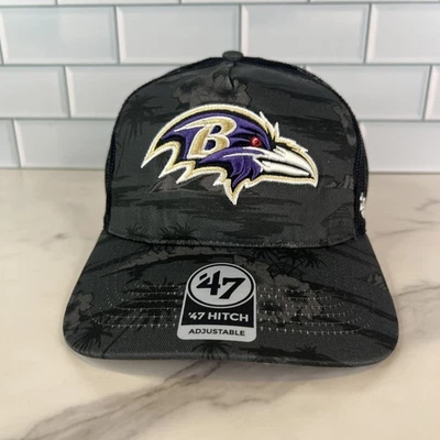 Gorra Baltimore Ravens Snap Back Negra Gris NFL Fútbol Camionero Tropical Camuflaje Foto 1 de 4