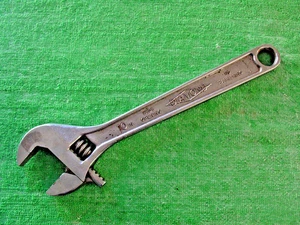 VINTAGE DIAMANT BREITE ÖFFNUNG - 10"-250 mm VERSTELLBARER HALBMONDSCHLÜSSEL USA - Bild 1 von 6