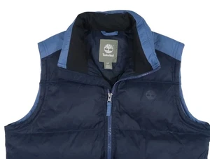 TIMBERLAND VEST GILET MENS SMALL QUILTED JACKET PUFFER DOWN FEATHER ZIP JACKET - Picture 1 of 11