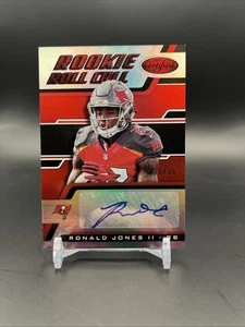 2018 Certified Rookie Roll Call Red Ronald Jones II Auto RC /35 Bucs #RC-RJ - Bild 1 von 2