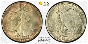 1943 Walking Liberty Half Dollar PCGS AU-58, Buy 3 Items, Get $5 Off! - Bild 1 von 3