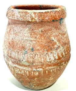 Präkolumbianisches Steingut Rotguss Tongefäß Keramik Artefakt Gefäß *t4 - Bild 1 von 13