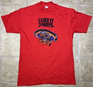 Camiseta De Colección Años 70 Pioneer Estéreo I Like it 3 Ways Para Hombre M/L Roja Puntada Única - Imagen 1 de 11