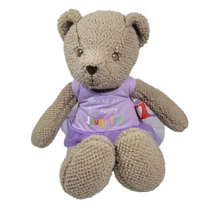 Tutú Sandra Magsamen 13" Mensaje Oso Púrpura Eres una Hija Increíble - Imagen 1 de 7