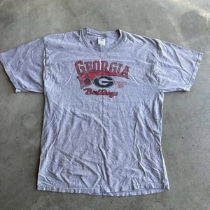 Vintage Y2K University Of Georgia Bulldogs Jerzees Graphic Tee Size XL - Bild 1 von 6