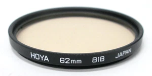 Filtro de lente de cámara de calentamiento Hoya 62 mm 81B - Imagen 1 de 2