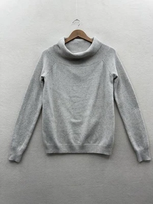 Suéter Brandy Melville Talla Única Mezcla Lana Cassia Cuello Alto Gris Avena Pequeño Foto 1 de 4