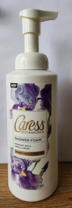 Caress Botanicals Midnight Iris & Vanilleschote Duschschaum 13,5 oz 400 ml Neu - Bild 1 von 2