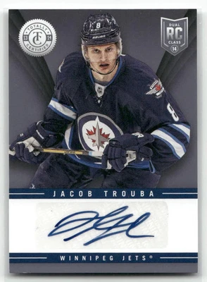 2014 2013-14 Panini Totally Certified Jacob Trouba #TR-JTR RC Auto  - Image 1 of 2