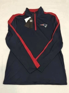 Antigua New England Patriots NFL Quarter Zip Pullover Jacket Men's Size Medium - Picture 1 of 12