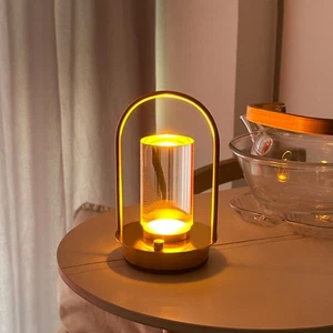 Modern LED Table Lamp USB Rechargeable Lamp Dimmable Bar Night Light ​Cordless - Bild 1 von 14