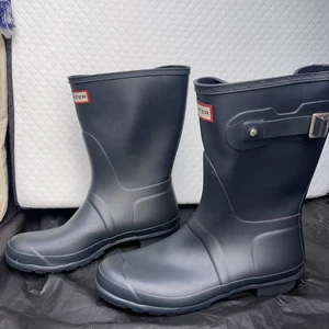 Hunter Women's Original Mid Calf Boot Navy/Matte US 10 / EU 42 - Picture 1 of 8