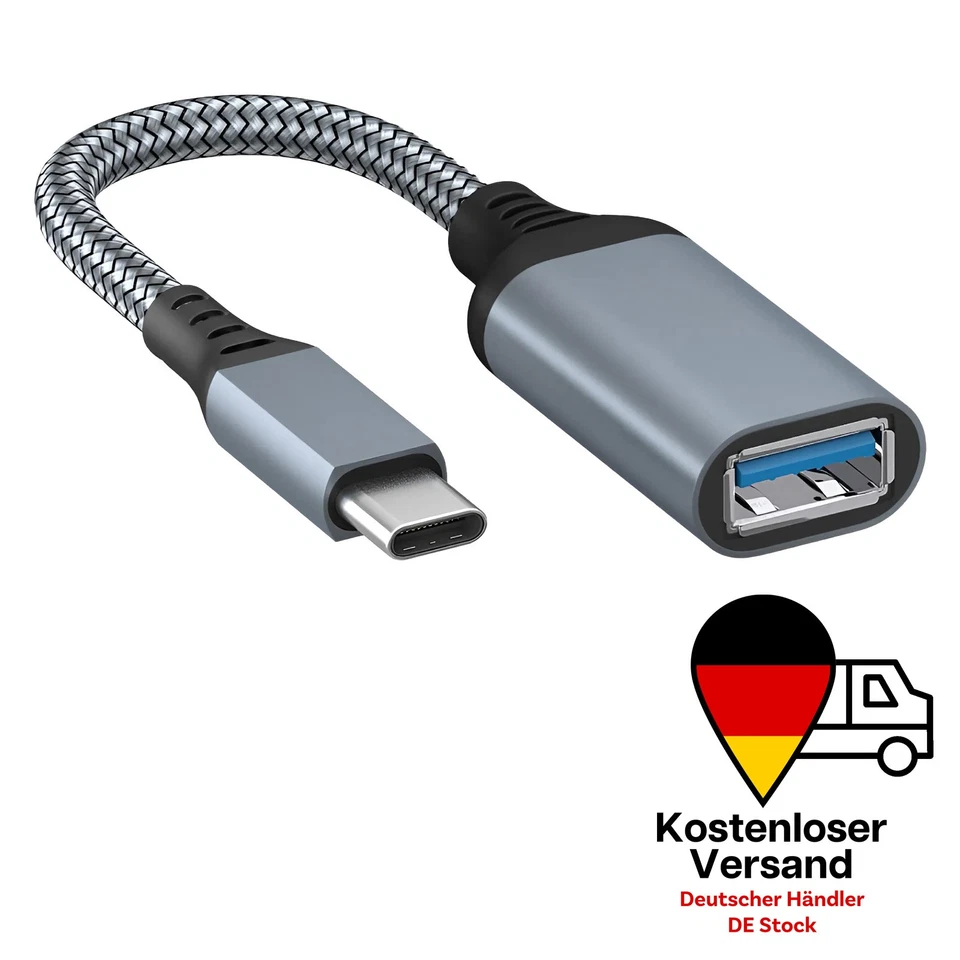 Adapter USB-C auf USB OTG Adapter - Typ-C auf USB 3.0 - 5 Gbps Datenübertragung - Bild 1 von 4
