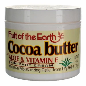 2 Pack Fruit Of The Earth Cocoa Butter Moisturizing Dry Skin Cream, 4 oz - Picture 1 of 2