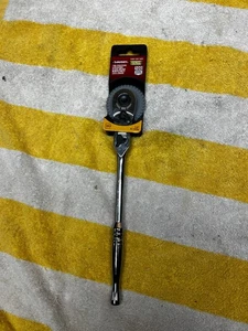 1005 597 945 Husky 3/8 in Drive 100 posiciones cromo bloqueo cabeza flexible trinquete - Imagen 1 de 6