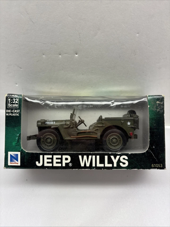 Willys Army Jeep Die-Cast 1:32 Scale - Image 1 of 2
