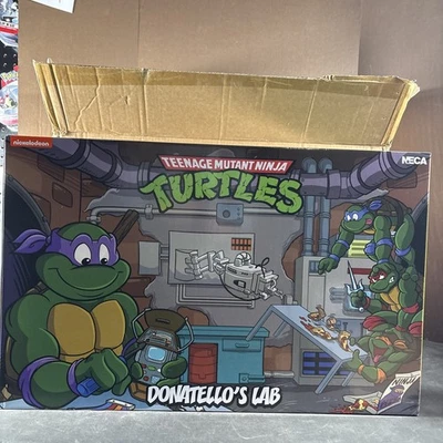DONATELLO'S LAB ALCANTARILLADO TMNT TORTUGAS NINJA DIORAMA NUEVO REMITENTE NECA DIBUJOS ANIMADOS Foto 1 de 4