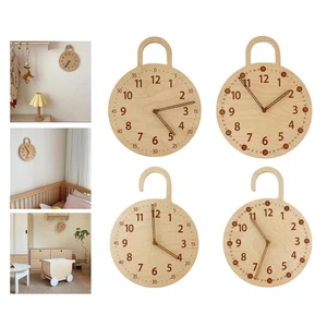 Round 25cm*Wall Clock Retro Minimalism Arabic Numeral Quartz Mute Clock Bedroom - Picture 1 of 15