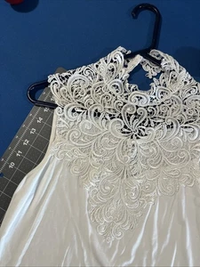 Arianne Top Damen XL weiß ärmellos Spitze-Top Viskose/Elasthan Slinky - Bild 1 von 7