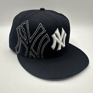 New York Yankees New Era NY Stitch Yarn 59Fifty 7 3/8 azul marino - Imagen 1 de 20