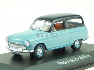Simca Aronde P60 Ranch 1961 blau Modellauto 576011 Norev 1:43 - Bild 1 von 4