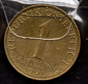 S604: Moneta Coin AUSTRIA 1 Shilling 1991 - Picture 1 of 1