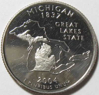 2004-S Proof Michigan State Quarter - #11115-48 - Image 1 of 2