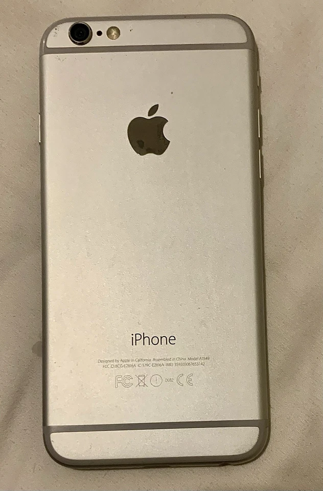 Capa traseira, cabos flexíveis e carregador originais genuínos para Apple iPhone 6 - A1549 - Imagem 1 de 2