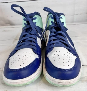 Tenis Nike Air Jordan 1 Mid Mystic azul marino espuma blanca para hombre talla 11 - Imagen 1 de 10