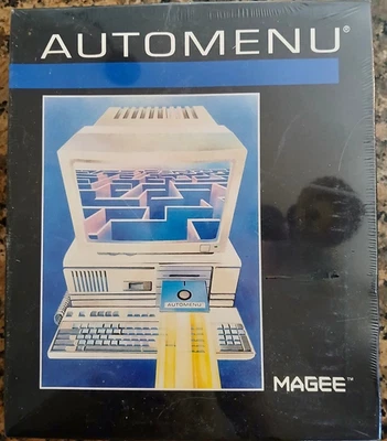 Vintage Sealed Automenu Magee 1991 DOS IBM - Image 1 of 2