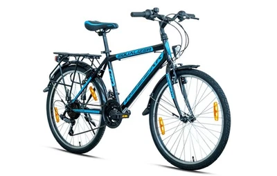 24 Zoll Kinderfahrrad cityfahrrad jungenfahrrad city 24"rad schwarz Blau neu  - Bild 1 von 4