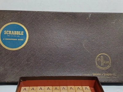 Vtg Deluxe Scrabble crossword Game Rotating Turntable Edition 1977  Complete - Image 1 of 4