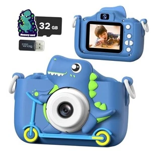 Kids Camera Toys,Children Digital Video Camera Gift for Girls Boys 3-12 Blue - Picture 1 of 7