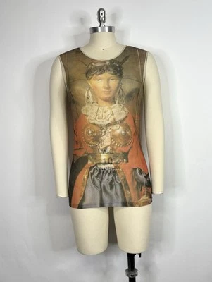 Top De Colección Dolce & Gabbana D&G Años 90 Estampado Virgen Malla 44 L Foto 1 de 4