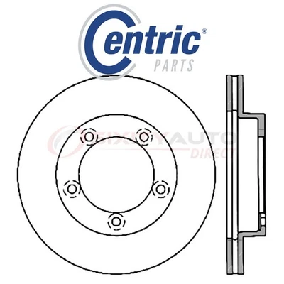 Centric C-TEK Disc Brake Rotor for 1996-2002 Mitsubishi Fuso FE-HD 3.9L L4 - wt Foto 1 de 4