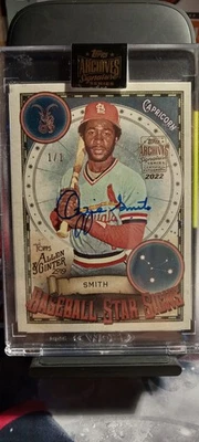 TARJETA AUTÓGRAFA 1/1 OZZIE SMITH. TOPPS ARCHIVE SIGNATURE SERIES 2019 HOF Foto 1 de 2