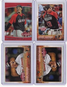 MANNY MACHADO - ORIOLES / PADRES - 2015 TOPPS UPDATE SERIES LOT X 4 - SWEET! - Imagen 1 de 2