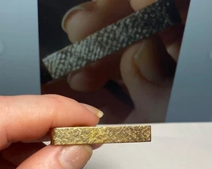 1 3/4 ZOLL VERGOLDETE MODERNIST DESIGN KRAWATTENKLAMMER - Bild 1 von 20