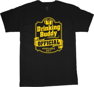Mens Graphic Tees Funny Shirts for Men Official Drinking Buddy T-shirt - Picture 1 of 1